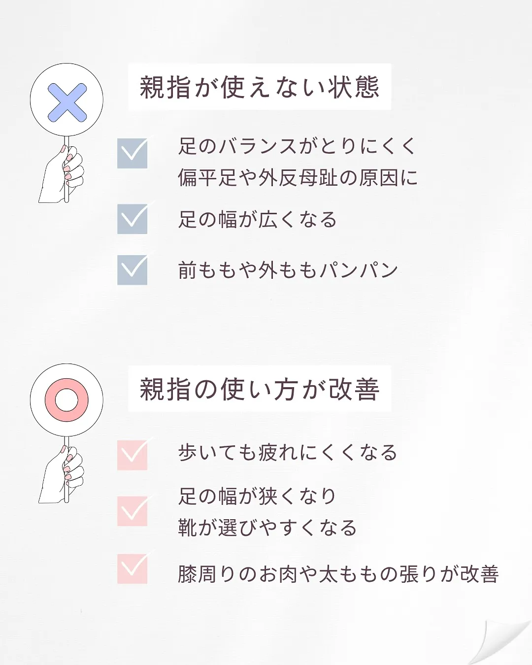 外反母趾や扁平足は